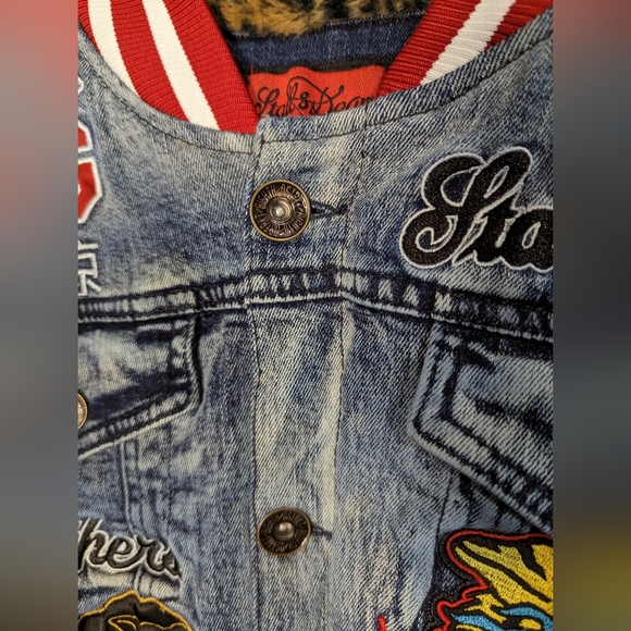 8th Dstrkt x Stall & Dean letterman style jacket- size L - Picture 5 of 13